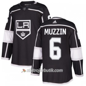Män Ishockey Los Angeles Kings Tröja Jake Muzzin 6 Adidas 2017-2018 Svart Authentic